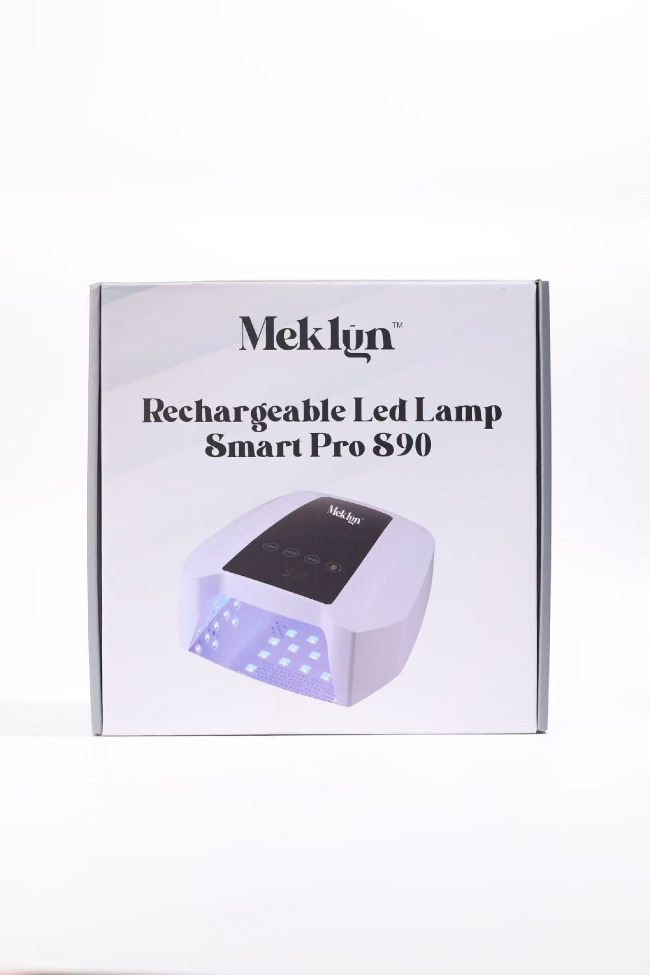 Meklyn Smart Pro S90 Rechargeable LED Nail Lamp - Professional Cordless Gel Nail Dryer with 3 Timer Modes