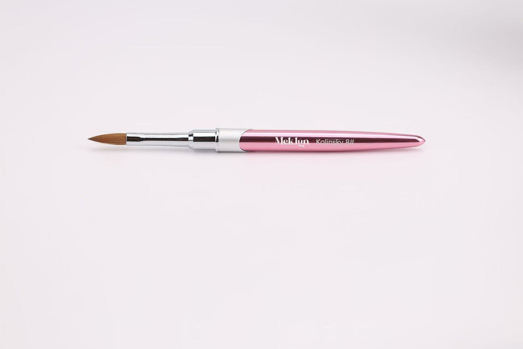 Professional Acrylic Nail Brush - Premium Kolinsky Hair Oval Round Nail Brush for Acrylic Sculpting